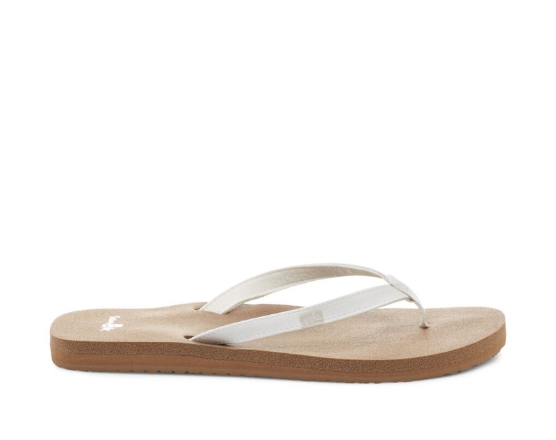 Sanuk Yoga Joy - Sanuk Sandals Womens White / Brown - Philippines XEWVOI714